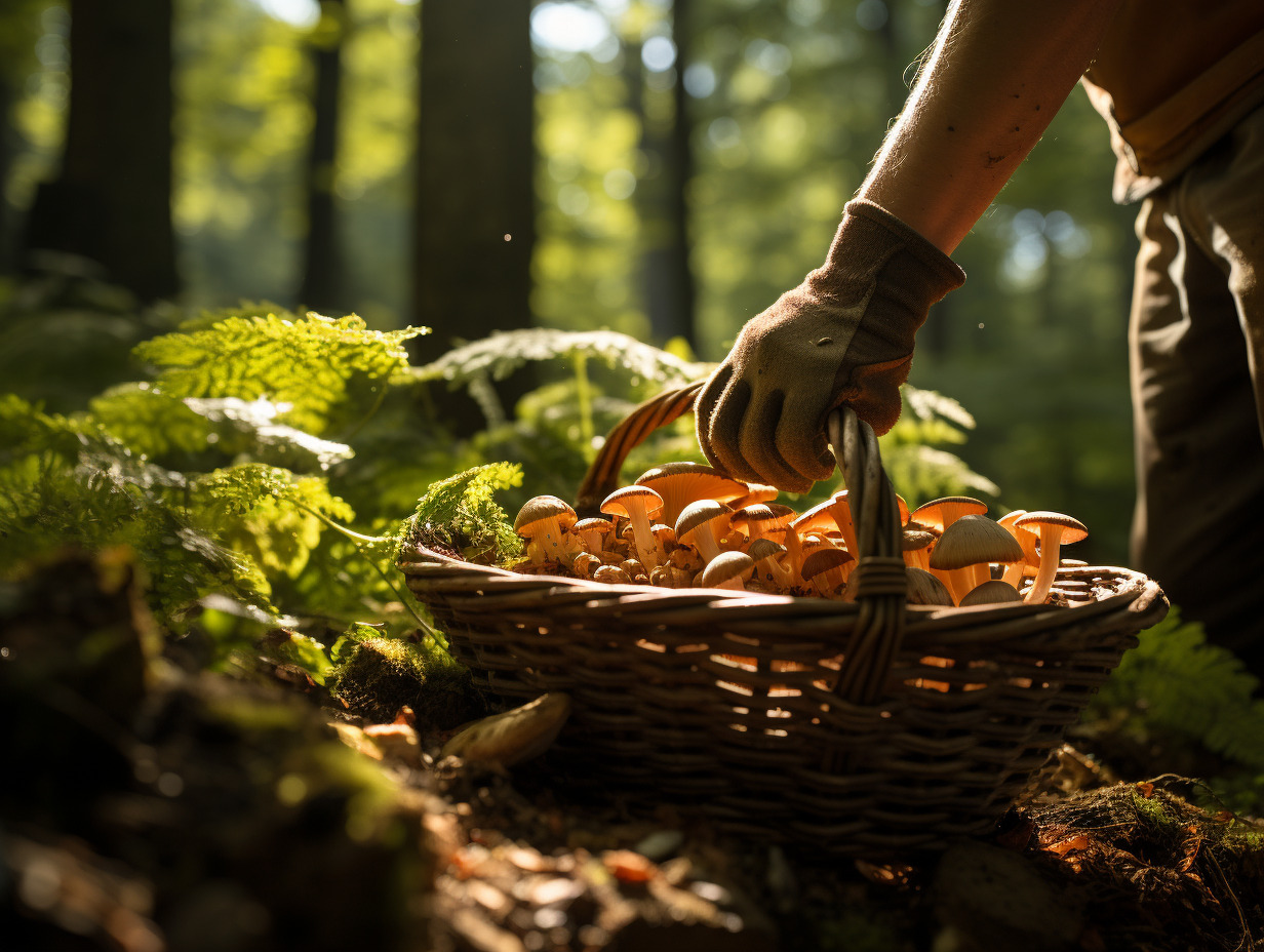 morilles cueillette